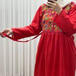 پیراهن وارداتی مدل سلن گلدوزی کد 1248 - تصویر 2