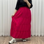 دامن نخی طبقه ای پرچین کد 1227 - تصویر 4