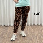 شلوار مخمل راحتی پلنگی کد 1210 - تصویر 4