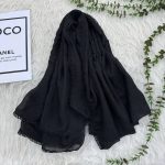 شال مشکی دور دانتل گوچی 1220