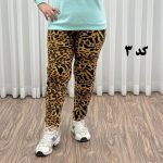 شلوار مخمل راحتی پلنگی کد 1210 - تصویر 3