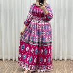 پیراهن کریشه هندی مدل نوولا کد 1204 - تصویر 2