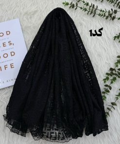 شال گیپوری مشکی کد 1342