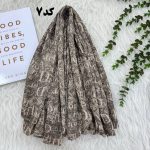 شال برشکا طرحدار مدل Dior کد 1347 - تصویر 6