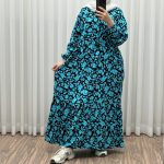 پیراهن ساحلی گلدار مصی کد 1308 - تصویر 9