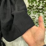 شال پلیسه مشکی نخی کد 1293 - Image 2