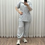 ست بلوز شلوار ساده کد 1307