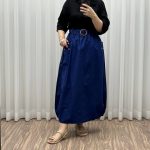 دامن کتان وارداتی کد 1301 - تصویر 5