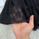 شال گیپوری مشکی کد 1342 - تصویر 4