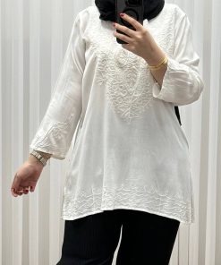 تونیک سفید وارداتی کد 1280