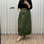 دامن کتان وارداتی کد 1301 - تصویر 4