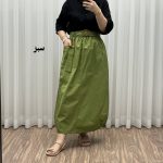 دامن کتان وارداتی کد 1301 - تصویر 3