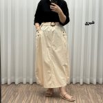 دامن کتان وارداتی کد 1301 - تصویر 10