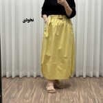 دامن کتان وارداتی کد 1301 - تصویر 8