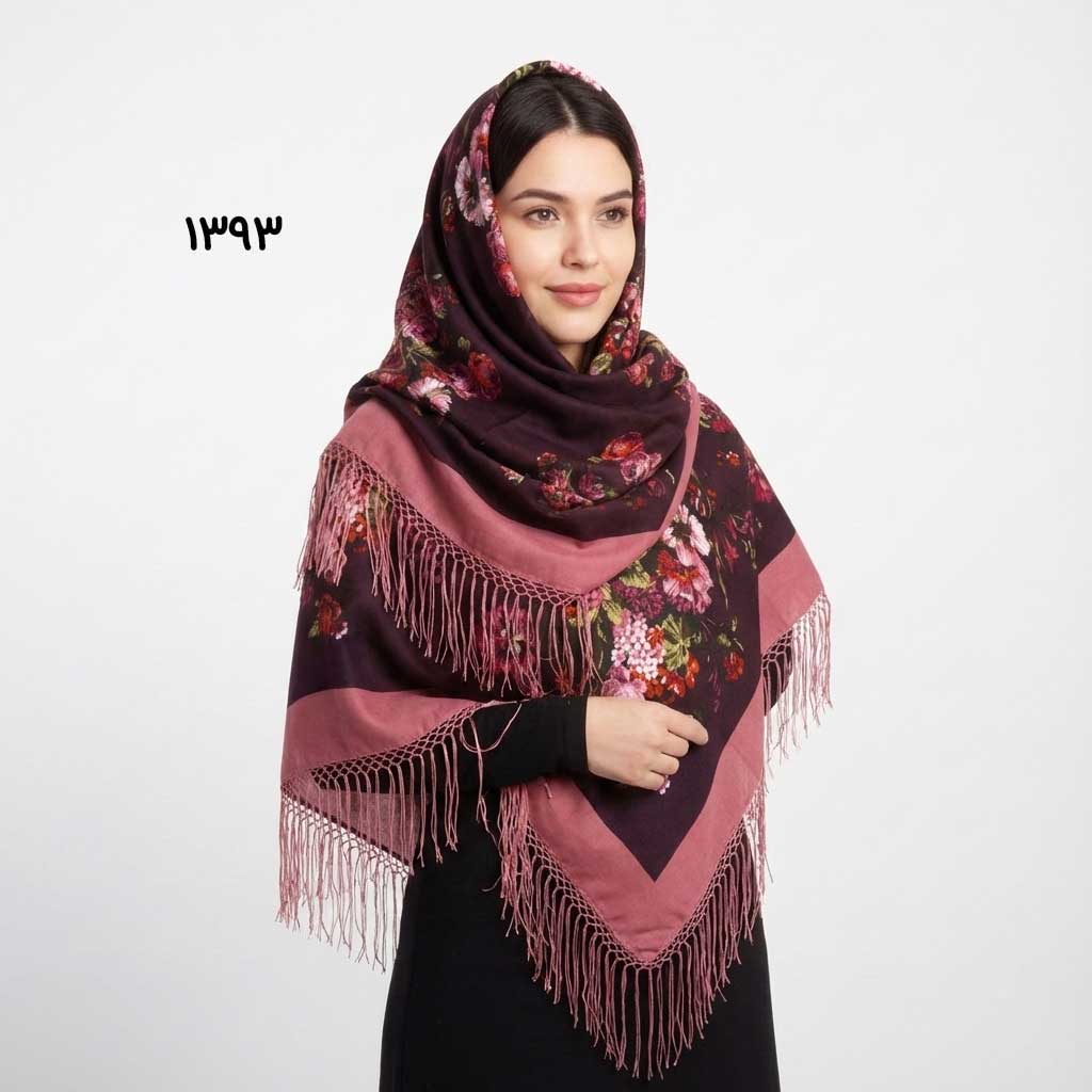 001-(87) روسری ترکمن اصل کد 1393 - تصویر 1