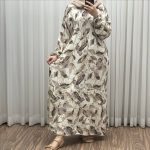 پیراهن کرپ فلورینا کد 1495 - تصویر 3