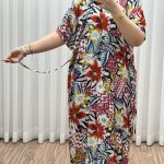 پیراهن ماما سایز پارچه وارداتی کد 1391 - تصویر 8