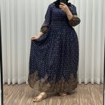 پیراهن کریشه طلاکوب کد 1413 - تصویر 2