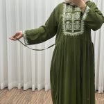 پیراهن ساحلی نخی مدل ساره کد 1499 - تصویر 4