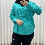 شومیز وارداتی مدل فلامینگو نخی کد 1363 - تصویر 2