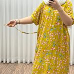 پیراهن ماما سایز پارچه وارداتی کد 1391 - تصویر 6
