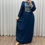 پیراهن ساحلی نخی مدل ساره کد 1499 - تصویر 2