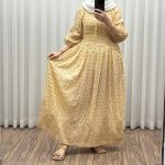 پیراهن کریشه طلاکوب کد 1413 - تصویر 6