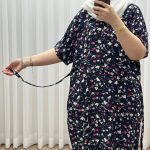 پیراهن ماما سایز پارچه وارداتی کد 1391 - تصویر 2