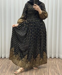 پیراهن کریشه طلاکوب کد 1413