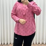 شومیز وارداتی مدل فلامینگو نخی کد 1363 - تصویر 5