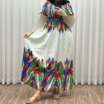 پیراهن وارداتی کریشه مدل پرواز آستین کوتاه کد 1381 - تصویر 4