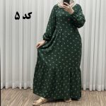پیراهن گلریز چین‌دار آیدایی پاموق کد 1522 - تصویر 2