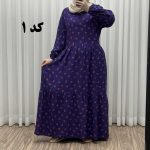 پیراهن گلریز چین‌دار آیدایی پاموق کد 1522