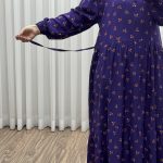 پیراهن گلریز چین‌دار آیدایی پاموق کد 1522 - تصویر 5