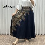 دامن وارداتی اندونزی مدل ترمه کد 1608 - تصویر 4