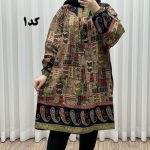تونیک سایز بزرگ وارداتی مدل حاشیه ترمه کد 1613
