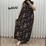 پیراهن آستین حلقه مدل ترمه جدید کد 1614 - تصویر 6