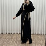 پیراهن مشکی گلدوزی یال کد 1635 - تصویر 4