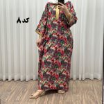 پیراهن نخی سه بعدی طلاکوب طرحدار کد 1063 - تصویر 12