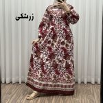 پیراهن فلور بوگاتی حاشیه دار کد 1634