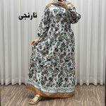 پیراهن فلور بوگاتی حاشیه دار کد 1634 - تصویر 2