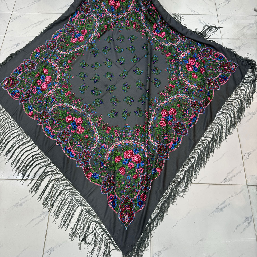 1659 روسری ترکمن نخی ترک کد 1659 - تصویر 1
