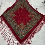 روسری ترکمن نخ ترک مدل ترمه کد 1670