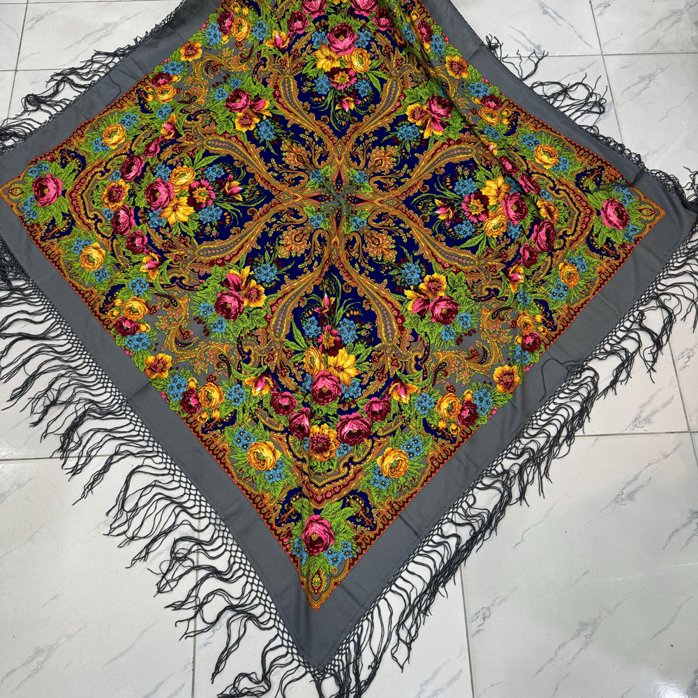 1673 روسری ترکمن نخ ترک کد 1673 - تصویر 1