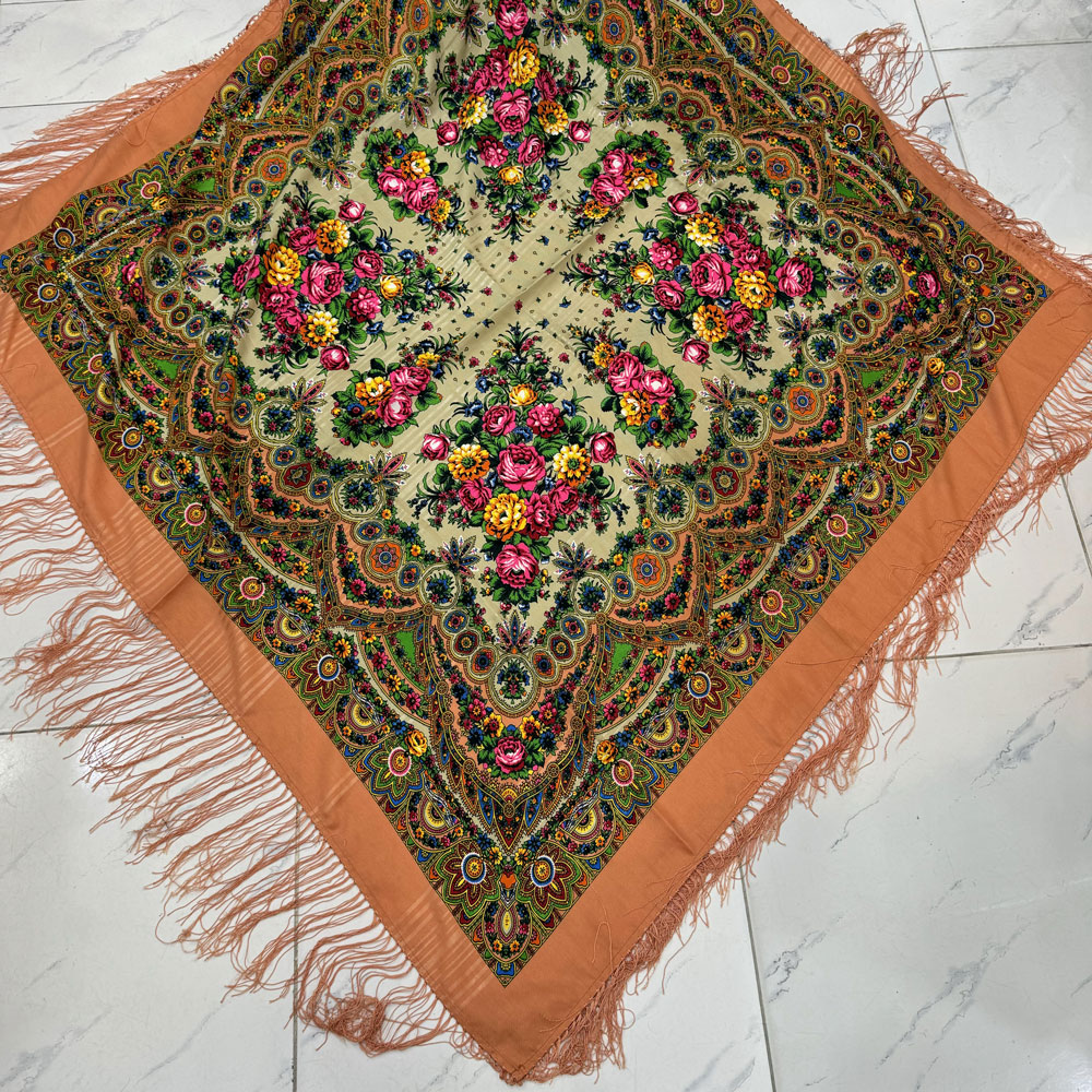 1674 روسری ترکمن نخ ترک کد 1674 - تصویر 1