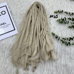 شال وارداتی سنگشور کنفی منگوله کد 1812 - تصویر 10