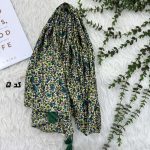 شال طرحدار صابونی منگوله دار کد 1708 - تصویر 2