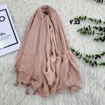 شال وارداتی سنگشور کنفی منگوله کد 1812 - تصویر 7