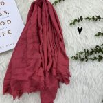 شال سوپرنخ ساندویچی لبه ریش کد 1678 - تصویر 12