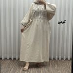 پیراهن گلدوزی مایا لینن کد 1745 - Image 4